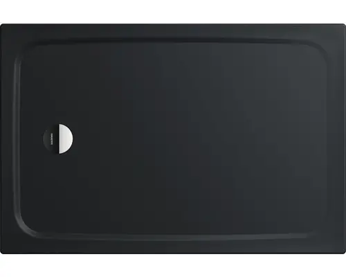 Extraflache Rechteck-Duschwanne Kaldewei Cayonoplan 75x110x1,8 cm grau warm mit Antirutschbeschichtung