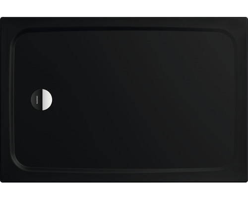 Extraflache Rechteck-Duschwanne Kaldewei Cayonoplan 75x120x1,8 cm schwarz matt