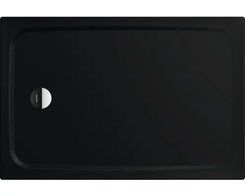 Extraflache Rechteck-Duschwanne Kaldewei Cayonoplan 75x120x1,8 cm schwarz matt