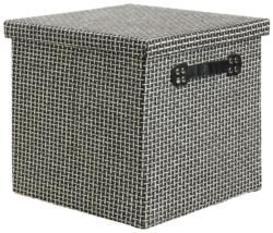 Box mit Deckel Foldable in Schwarz/Weiss