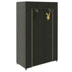 Stoffschrank in Schwarz