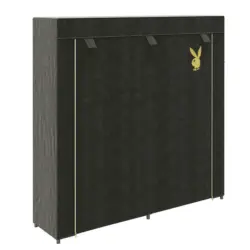 Stoffschrank in Schwarz