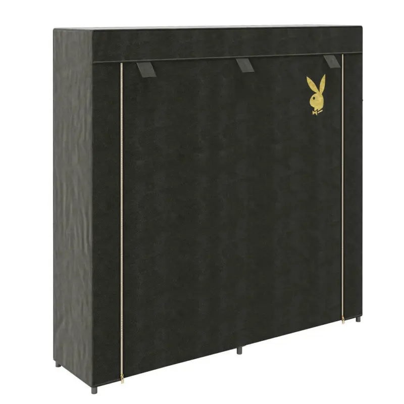 Stoffschrank in Schwarz
