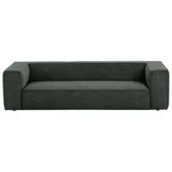 Dreisitzer-Sofa in Flachgewebe Anthrazit