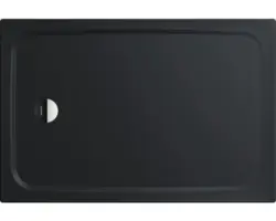 Extraflache Rechteck-Duschwanne Kaldewei Cayonoplan 90x120x1,8 cm grau warm mit Antirutschbeschichtung