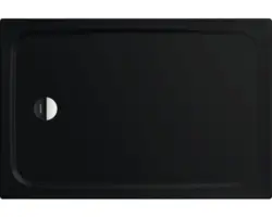 Extraflache Rechteck-Duschwanne Kaldewei Cayonoplan 75x150x2,5 cm schwarz matt