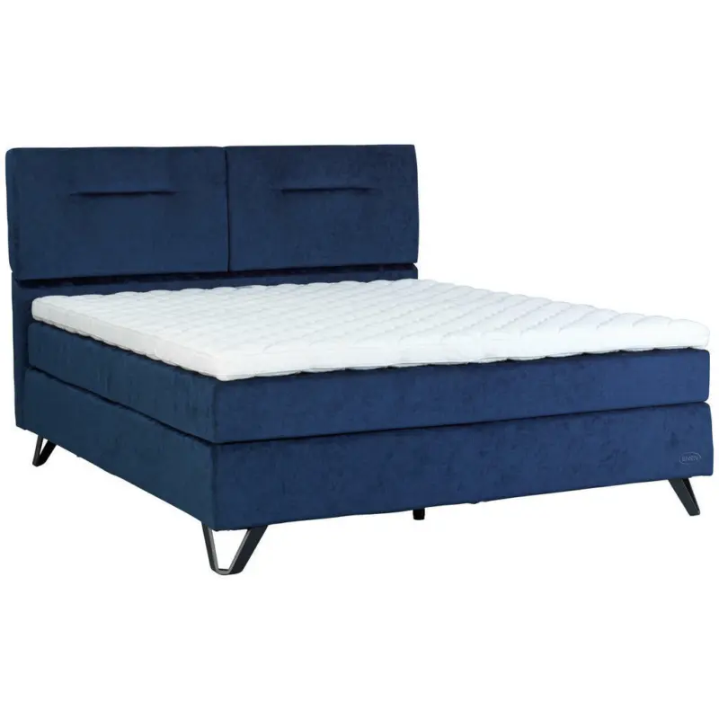 Boxspringbett 180/200 cm in Blau