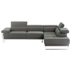 Ecksofa in Chenille Schwarz