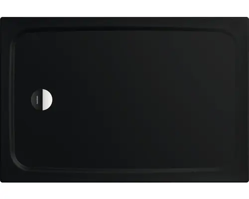 Extraflache Rechteck-Duschwanne Kaldewei Cayonoplan 80x150x2,5 cm schwarz matt