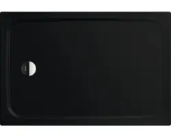 Extraflache Rechteck-Duschwanne Kaldewei Cayonoplan 75x170x2,5 cm schwarz matt