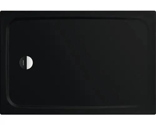 Extraflache Rechteck-Duschwanne Kaldewei Cayonoplan 75x170x2,5 cm schwarz matt