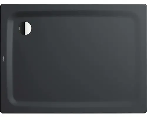 Extraflache Rechteck-Duschwanne Kaldewei Superplan Plus 70x90x2,5 cm grau cool glatt