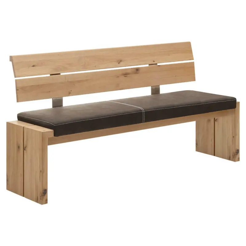Sitzbank 170/84/56 cm in Braun, Eichefarben