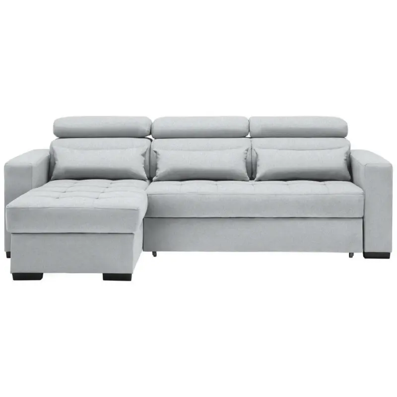Ecksofa in Webstoff Greige