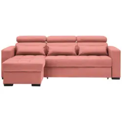 Ecksofa in Struktur Koralle