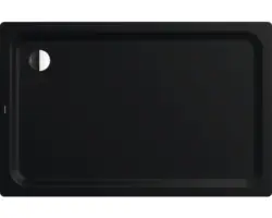 Extraflache Rechteck-Duschwanne Kaldewei Superplan Plus 75x170x2,5 cm schwarz matt