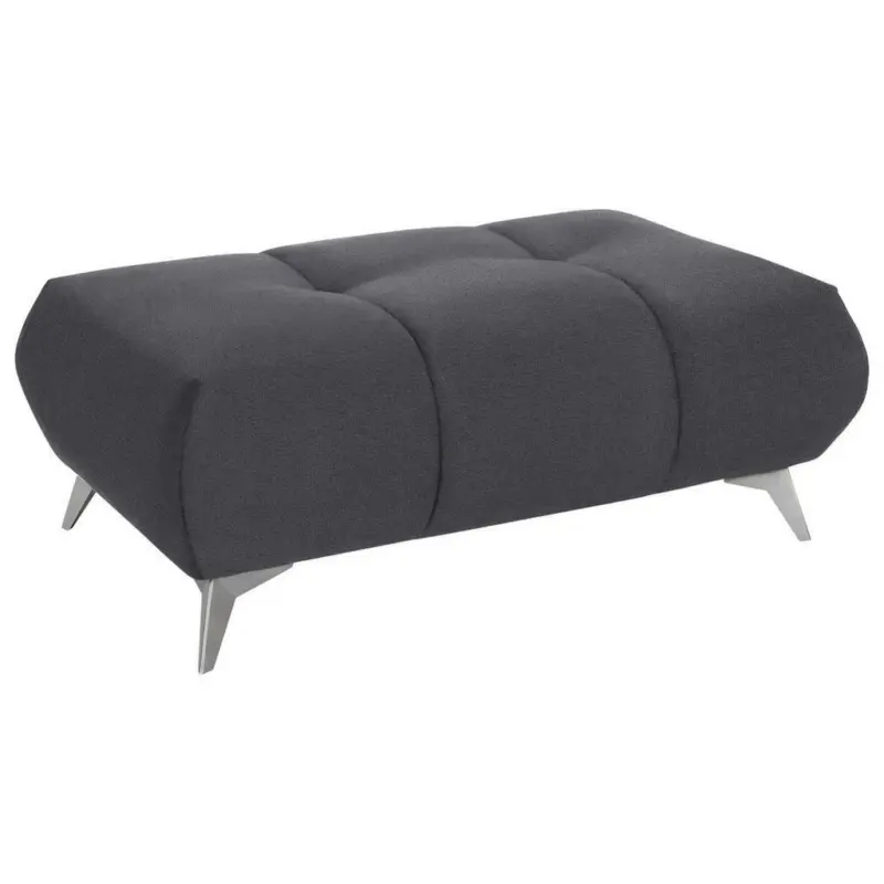 Hocker in Textil Grau