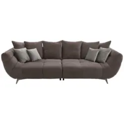 Bigsofa in Webstoff Braun