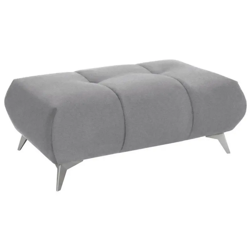 Hocker in Textil Hellgrau
