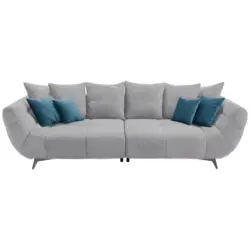 Bigsofa in Webstoff Hellgrau