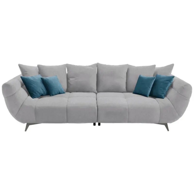Bigsofa in Webstoff Hellgrau