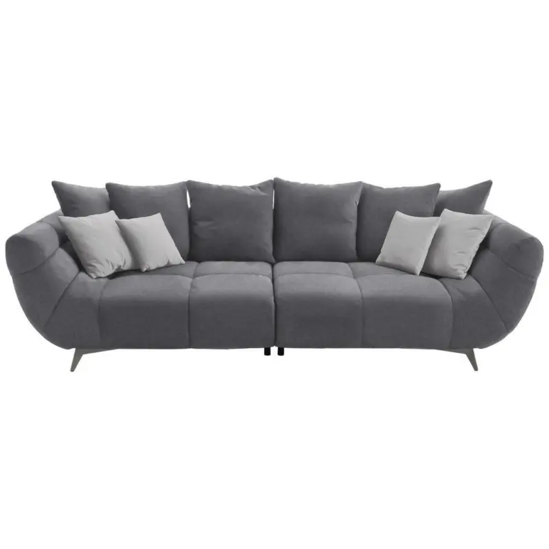 Bigsofa in Webstoff Grau