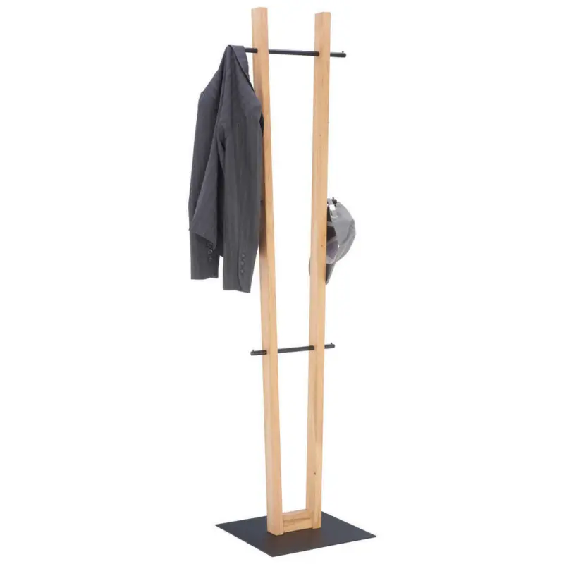 Kleiderständer in Schwarz, Eichefarben 45/174,9/40 cm