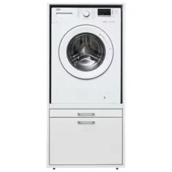 Waschmaschinenschrank in Wei&szlig;