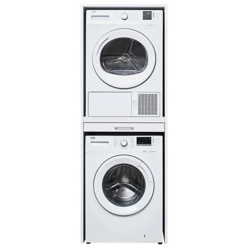 Waschmaschinenschrank in Wei&szlig;