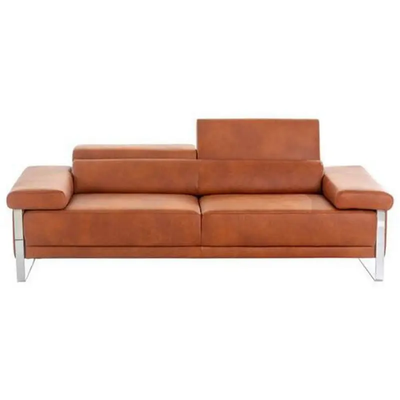 Zweisitzer-Sofa in Echtleder Cognac