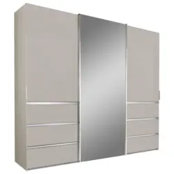 Schwebetürenschrank in Champagner