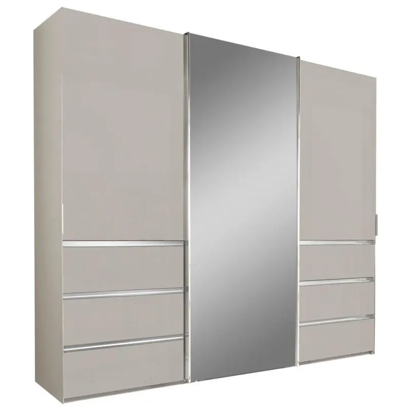 Schwebetürenschrank in Champagner