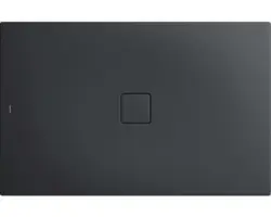 Extraflache Rechteck-Duschwanne Kaldewei Conoflat 80x90x3,2 cm grau cool glatt