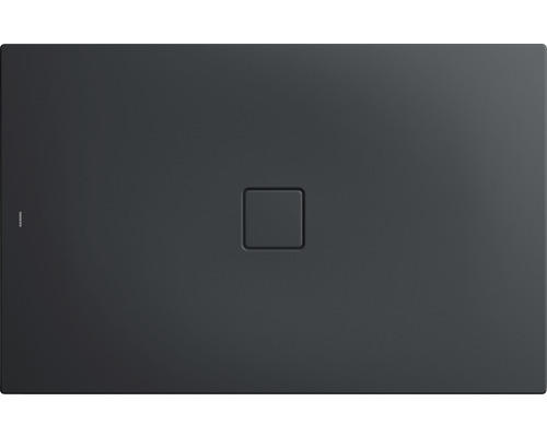 Extraflache Rechteck-Duschwanne Kaldewei Conoflat 80x90x3,2 cm grau cool glatt