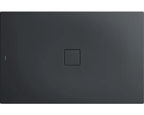 Extraflache Rechteck-Duschwanne Kaldewei Conoflat 80x90x3,2 cm grau cool glatt
