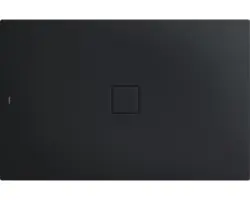 Extraflache Rechteck-Duschwanne Kaldewei Conoflat 80x90x3,2 cm grau warm mit Antirutschbeschichtung