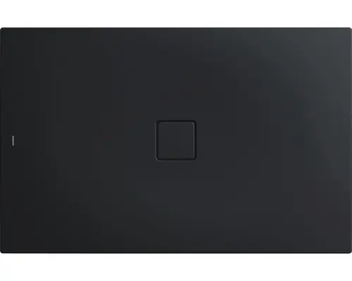 Extraflache Rechteck-Duschwanne Kaldewei Conoflat 80x90x3,2 cm grau warm mit Antirutschbeschichtung