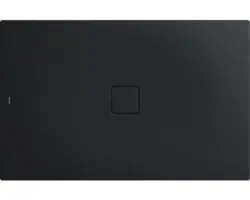 Extraflache Rechteck-Duschwanne Kaldewei Conoflat 80x100x3,2 cm grau warm glatt
