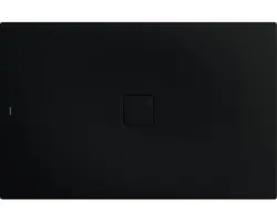 Extraflache Rechteck-Duschwanne Kaldewei Conoflat 80x100x3,2 cm schwarz matt