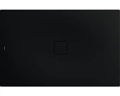 Extraflache Rechteck-Duschwanne Kaldewei Conoflat 80x100x3,2 cm schwarz matt