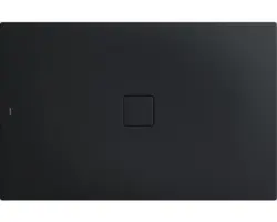 Extraflache Rechteck-Duschwanne Kaldewei Conoflat 80x100x3,2 cm grau warm mit Antirutschbeschichtung