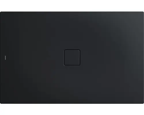 Extraflache Rechteck-Duschwanne Kaldewei Conoflat 80x100x3,2 cm grau warm mit Antirutschbeschichtung