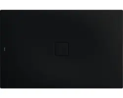 Extraflache Rechteck-Duschwanne Kaldewei Conoflat 80x120x3,2 cm schwarz matt