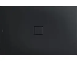 Extraflache Rechteck-Duschwanne Kaldewei Conoflat 80x120x3,2 cm grau warm mit Antirutschbeschichtung