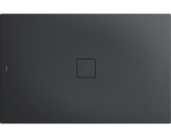Extraflache Rechteck-Duschwanne Kaldewei Conoflat 80x120x3,2 cm grau cool mit Antirutschbeschichtung