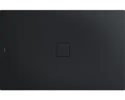 Extraflache Rechteck-Duschwanne Kaldewei Conoflat 90x100x3,2 cm grau warm glatt