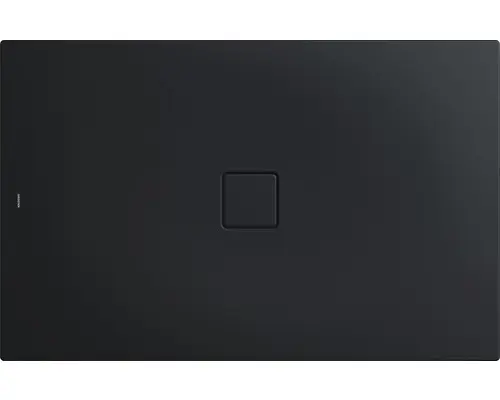 Extraflache Rechteck-Duschwanne Kaldewei Conoflat 90x100x3,2 cm grau warm glatt