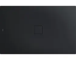 Extraflache Rechteck-Duschwanne Kaldewei Conoflat 100x120x3,2 cm grau warm mit Antirutschbeschichtung