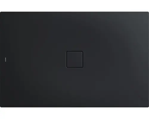 Extraflache Rechteck-Duschwanne Kaldewei Conoflat 100x120x3,2 cm grau warm mit Antirutschbeschichtung