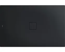 Extraflache Rechteck-Duschwanne Kaldewei Conoflat 100x140x3,2 cm grau warm mit Antirutschbeschichtung